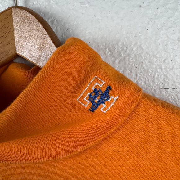 Vintage Tennessee Lady Vols Shirt Sz Medium Orange Long Sleeve Embroidered NCAA - Picture 5 of 9